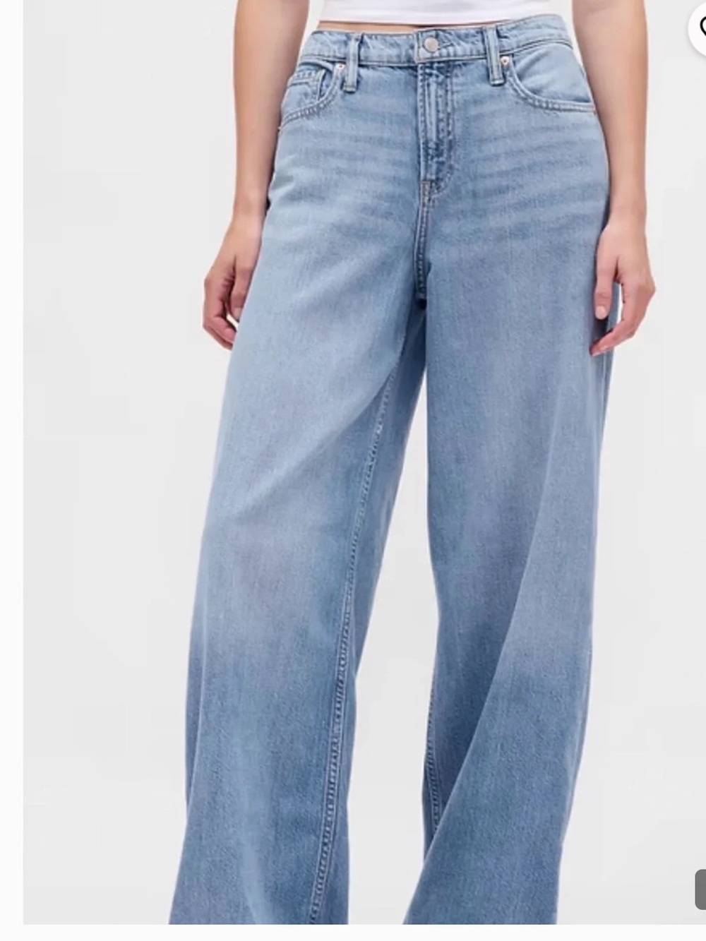 GAP Light Indigo Wide-Leg Women's Jeans